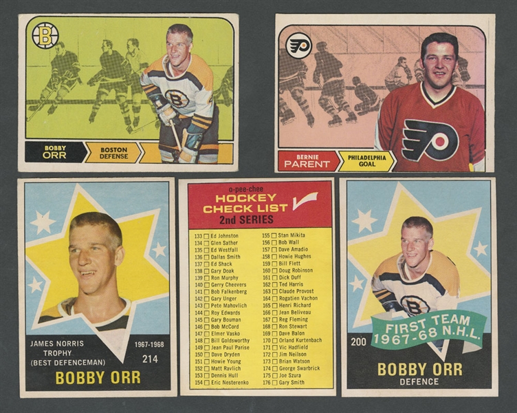 1968-69 O-Pee-Chee Hockey Near Complete Card Set (214/216)