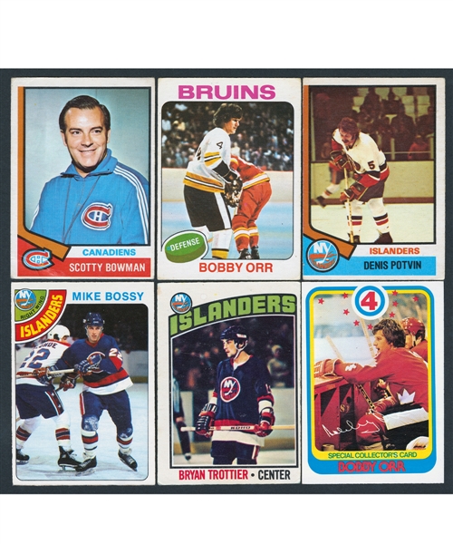 1974-75 to 1978-79 O-Pee-Chee Hockey Set, Near Set and Starter Set Collection of 5