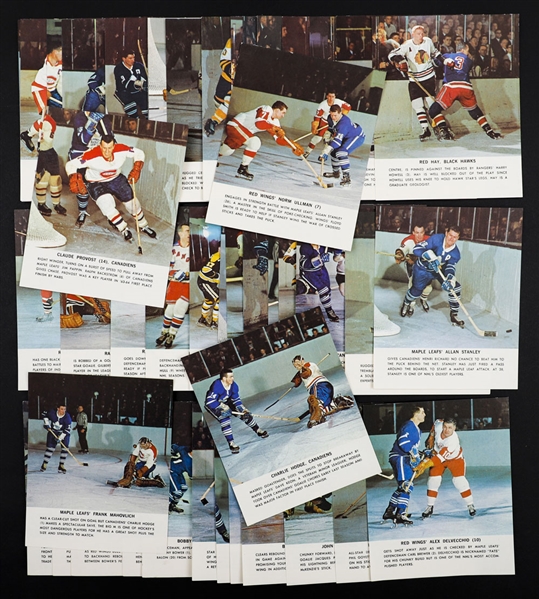 1964-65 Toronto Star NHL Stars Photos Complete Set of 48 and Newspaper Ads (3)