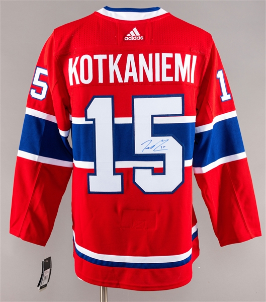 Jesperi Kotkaniemi Montreal Canadiens Signed Adidas Pro Model Jersey with LOA