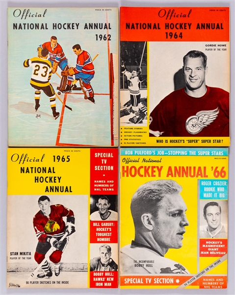 Vintage 1960s Hockey Magazines (36) Including First Issue of “Le Hockey et Ses Vedettes”