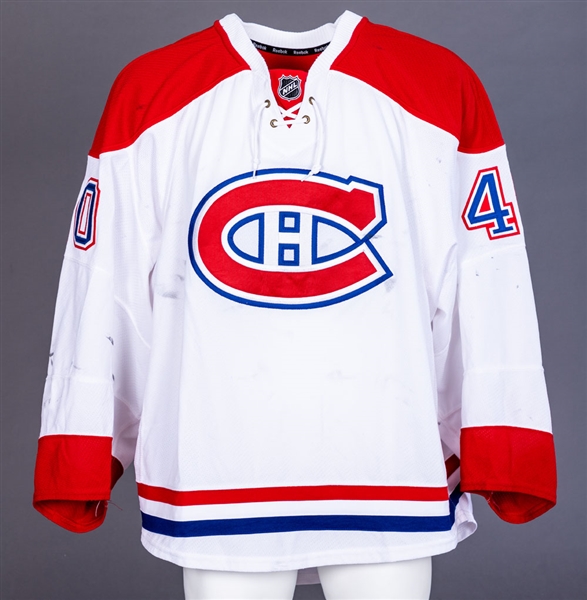 Ben Scrivens 2015-16 Montreal Canadiens Game-Worn Jersey with Team LOA - Photo-Matched!