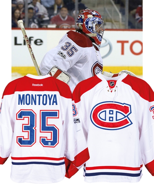 Al Montoyas 2016-17 Montreal Canadiens Game-Worn Jersey with Team LOA  - NHL Centennial Patch! - Worn Throughout the Season! - Photo-Matched!