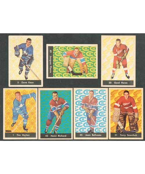 1961-62 Parkhurst Hockey Complete 51-Card Set Plus Extra Dave Keon Rookie Card