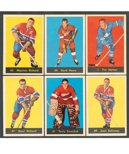 1960-61 Parkhurst Hockey Complete 61-Card Set