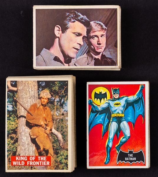 Non-Sport Set and Near Set Collection of 6 Including 1956 Davy Crockett, 1966 Rat Patrol, 1966 Batman and 1929 V13 Cowan’s Dog