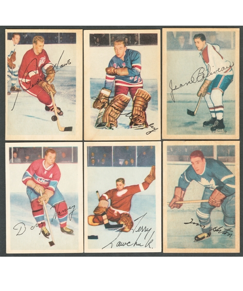 1953-54 Parkhurst Hockey Near Complete Card Set (99/100)