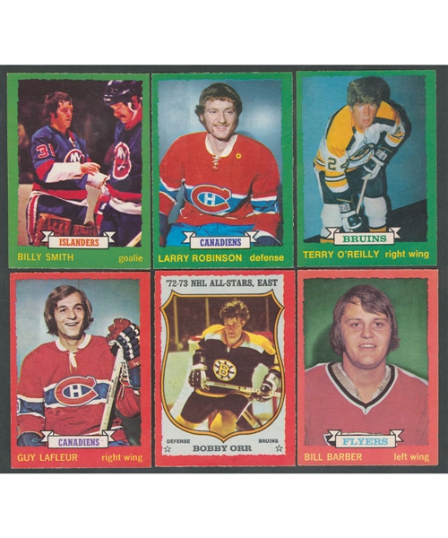 1973-74 O-Pee-Chee Hockey Complete 264-Card Set (All White Backs)