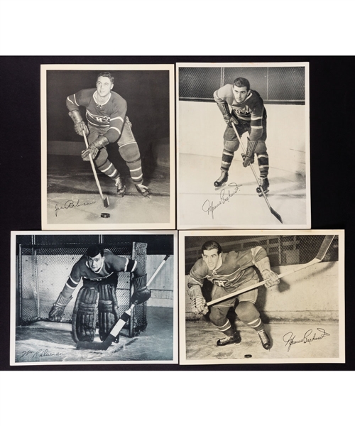 1945-1954 Quaker Oats Hockey Photos Montreal Canadiens Master Collection of 95 Including Variations
