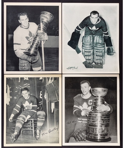 1945-1954 Quaker Oats Hockey Photos Toronto Maple Leafs Master Collection of 103 Including Variations