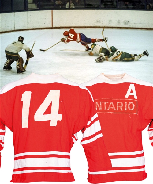 Bob Gainey’s 1971 Canada Winter Games “Team Ontario” Game-Worn Alternate Captain’s Jersey and 1971-72 OHA T.P.T. Petes Team Jacket from His Personal Collection with His Signed LOA
