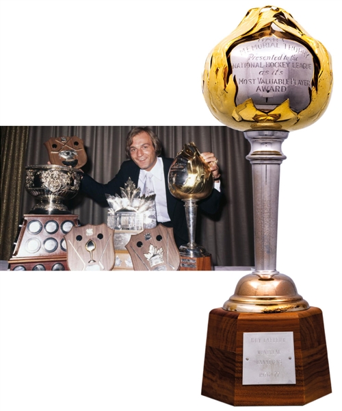 Guy Lafleur’s 1976-77 Hart Memorial Trophy with His Signed LOA (13 ¾”)