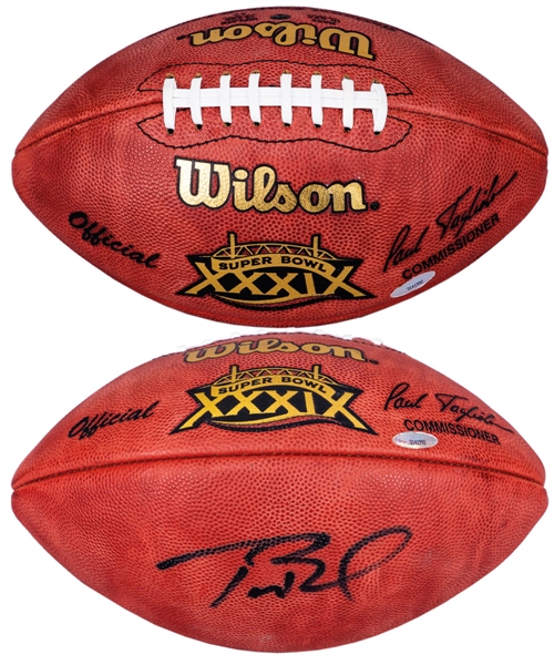 Tom Brady Signed 2005 Super Bowl XXXIX Football - TriStar Authenticated