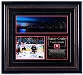 Sidney Crosby Team Canada 2010 Vancouver Olympics "The Golden Goal" Signed Framed Display with Frameworth COA (25” x 28”) 