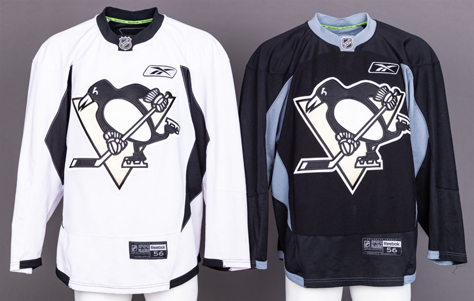 Early-2010s Pittsburgh Penguins (3) and Carolina Hurricanes (1) Reebok Practice Jerseys