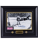 Bobby Orr Signed Boston Bruins "The Goal" Framed Photo Display with COA (24” x 28”) 
