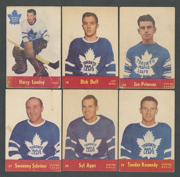 1955-56 Parkhurst Hockey Cards Partial Set (51/79)