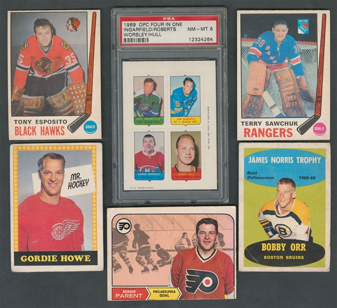 1968-71 O-Pee-Chee Hockey Cards (80), 1971-72 O-Pee-Chee/Topps Booklets (25), 1980-81 O-Pee-Chee Jumbo Sets (2) and Extras and 1980-81 Topps Posters (34)