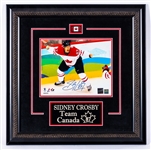 Sidney Crosby Team Canada 2010 Vancouver Olympics Framed Photo Collection of 2 Including Signed “The Golden Goal” Photo Display with Frameworth COA