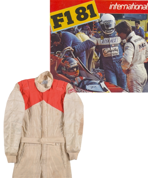 Gilles Villeneuves 1980 Ferrari Simpson Suit Worn in Practice/Testing with Detailed Letter of Provenance