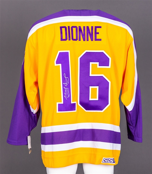 Marcel Dionne Signed Los Angeles Kings Jersey and Signed Framed and Unframed Photo Collection of 11 with COA 
