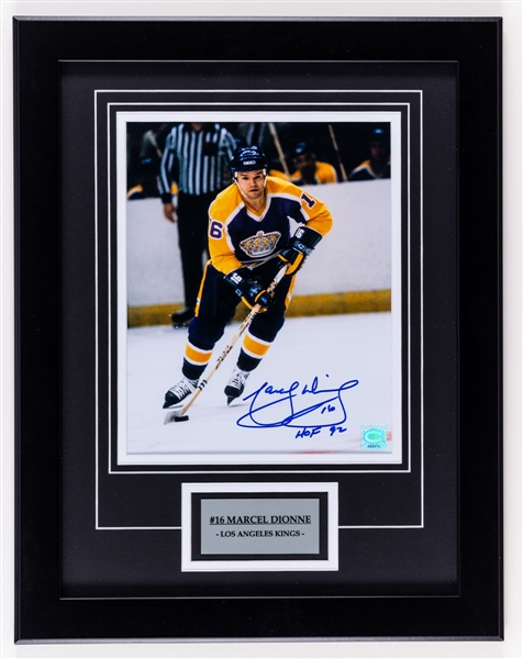 Marcel Dionne Signed Los Angeles Kings/Team Canada Framed and Unframed Photo Collection of 56 with COA