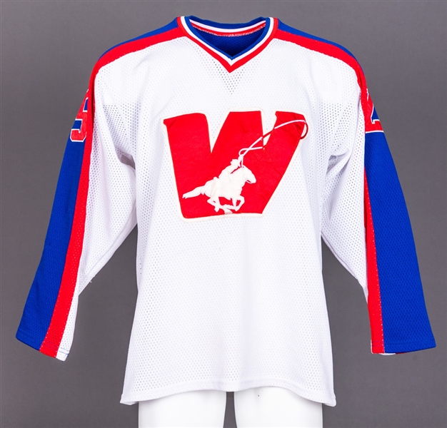 WHL Calgary Wranglers 1986-87 Game-Worn Jersey - Defunct Team