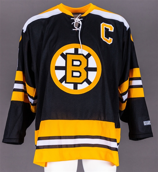 Milt Schmidt’s Signed 2006 “Original Six Salute Game” Event-Worn Boston Bruins Jersey 