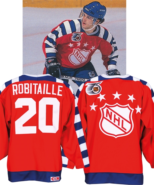 Luc Robitailles 1992 NHL All-Star Game Campbell Conference Game-Worn Jersey from His Personal Collection with His Signed LOA