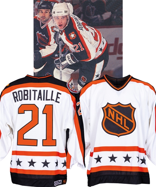 Luc Robitailles 1991 NHL All-Star Game Campbell Conference Game Jersey from His Personal Collection with His Signed LOA