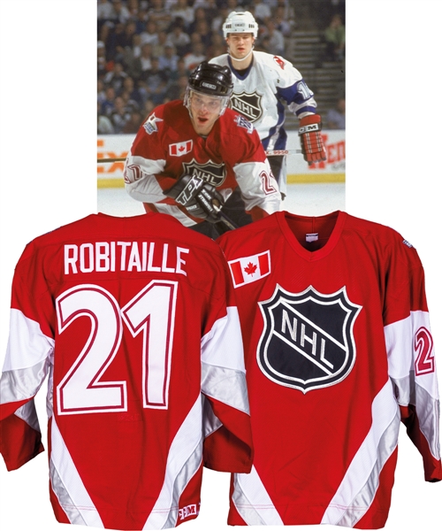 Luc Robitailles 1999 NHL All-Star Game North America All-Stars Game-Worn Jersey from His Personal Collection with His Signed LOA