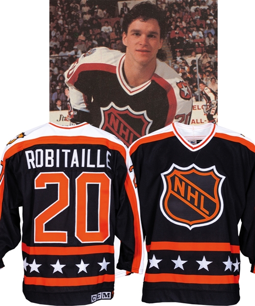Luc Robitailles 1990 NHL All-Star Game Campbell Conference Game-Worn Jersey from His Personal Collection with His Signed LOA