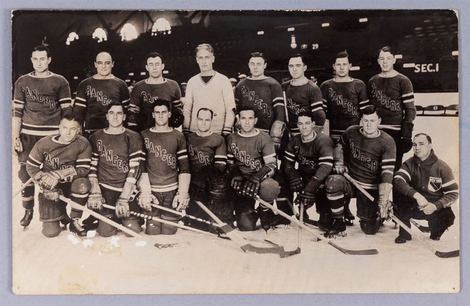 Lot Detail - New York Rangers 1931-32, 1932-33 And 1938-39 Real Photo ...