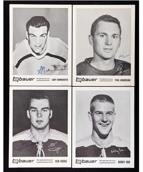 1968-69 Bauer Advisory Staff Photos Near-Complete Set (21/22) Including Orr with 4 Signed 