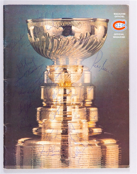 Montreal Forum 1977-78 Stanley Cup Semi-Finals Program Team-Signed by Stanley Cup Champions Montreal Canadiens and Toronto Maple Leafs