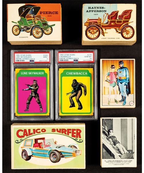 1953 Topps World on Wheels 160-Card Set, 1966 Somportex Thunderbirds 72-Card Set, 1966 O-Pee-Chee Batman Bat Laffs 55-Card Set, 1970 O-Pee-Chee Way-Out Wheels 36-Card Set and More!