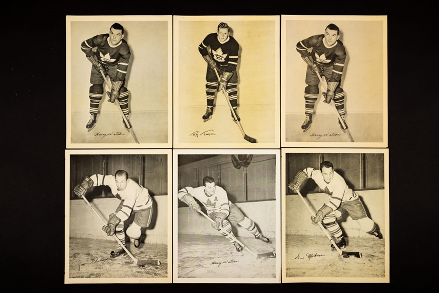 1935-40 Canada Starch Crown Brand Hockey Photos (11), 1945-1954 Quaker Oats Hockey Photos (42) and 1945-64 Bee Hive Group 2 Hockey Photos (51)