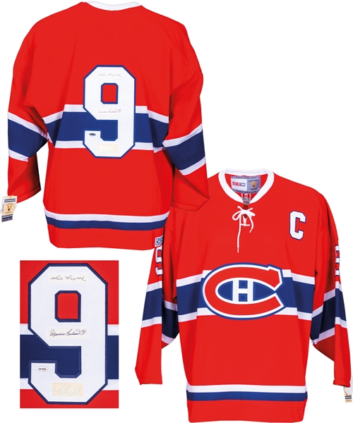 Maurice Richard Montreal Canadiens "Richard Riot" Multi-Signed Jersey (Rocket Richard, Hal Lacoy and Clarence Campbell) with LOA