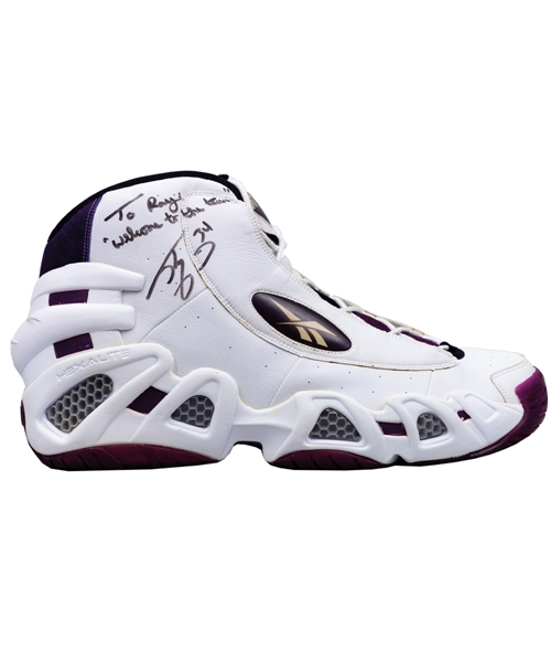 Shaquille ONeal Circa 1996 Los Angeles Lakers/Team USA Signed Reebok Right Sneaker (Size 22) with Letter of Provenance and JSA LOA