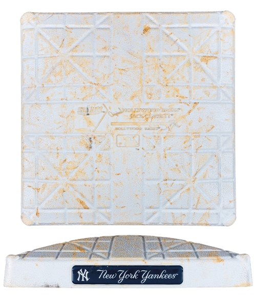 New York Yankees Game-Used Second Base From Sept. 19th 2012 Game vs Toronto Blue Jays - MLB Authenticated