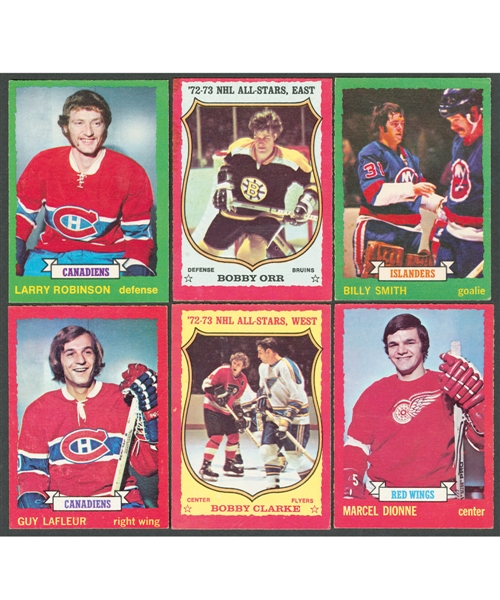 1973-74 O-Pee-Chee Hockey Near Complete Card Set (262/264)