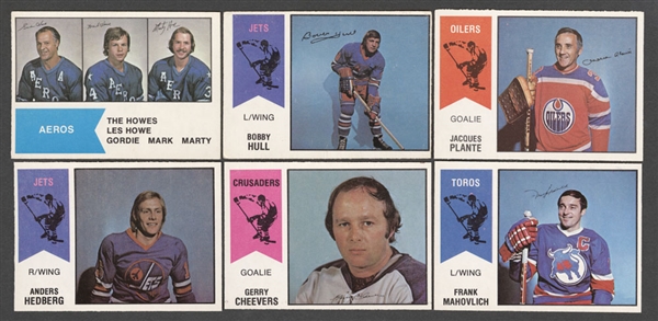 1974-75 O-Pee-Chee Hockey WHA Complete 66-Card Set Plus Wrapper and Pack 