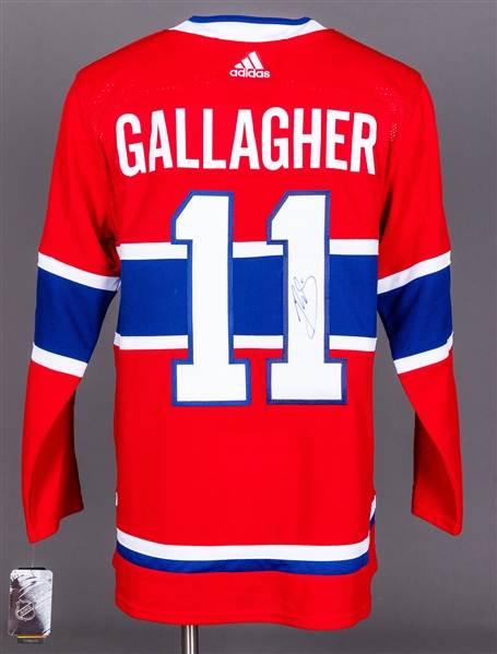 Brendan Gallagher Montreal Canadiens Signed Adidas Pro Model Jersey with LOA  