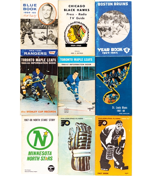 Huge Late-1950s to Early-2000s NHL Media Guide Collection of 460+ including 17 Inaugural Issues! 