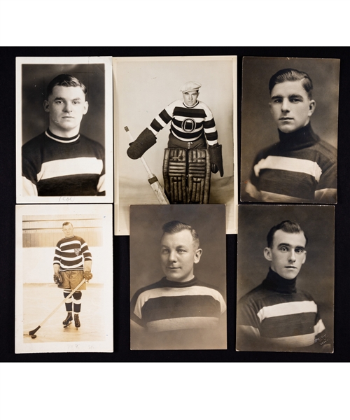 Ottawa Senators Vintage 1920s/30s Photo Collection of 10 Including 3 HOFers with Connell, Broadbent and Hooley Smith 
