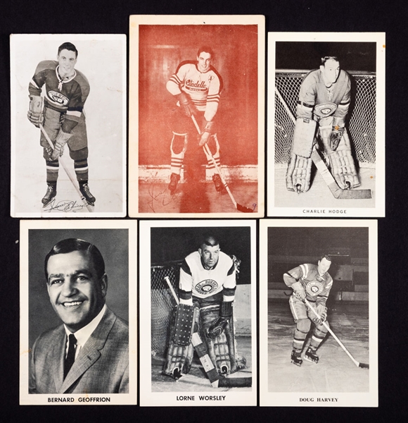 Large Quebec Aces and Quebec Citadelle 1950s/60s Postcard and Photo Collection of 185+ including 37 Signed 