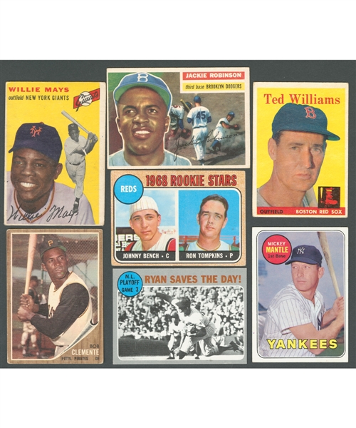1954 to 1980 Topps Baseball Card Collection of 3000+ with Numerous Stars and Semi-Stars