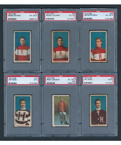 1910-11 Imperial Tobacco C56 Hockey SGC and PSA-Graded Near Complete Set (35/36)