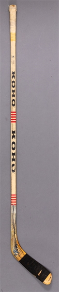 Larry Robinsons Mid-1980s Montreal Canadiens Signed Koho Game-Used Stick