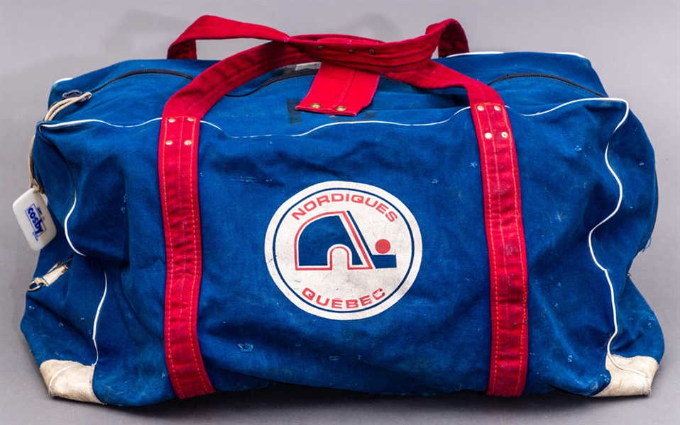 WHA Quebec Nordiques 1970s Equipment Bag